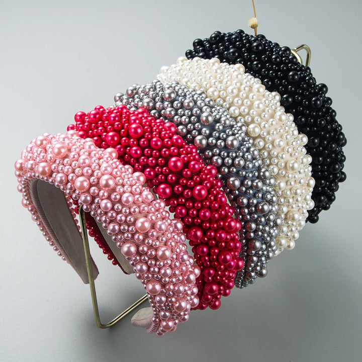 Pearl Beaded Headband for Elegant Statement Styling