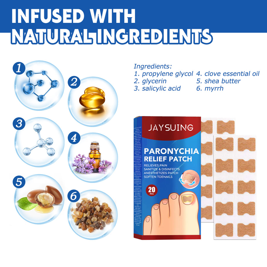 Toenail Care Patches for Targeted Nail Comfort at Home