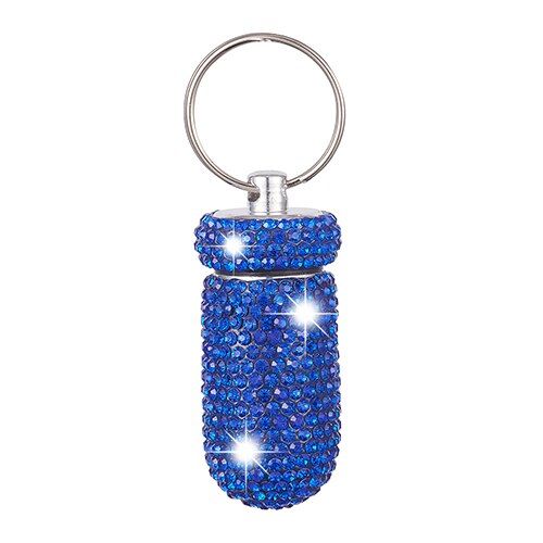 Rhinestone Pill Box Keychain — Glamorous On‑the‑Go