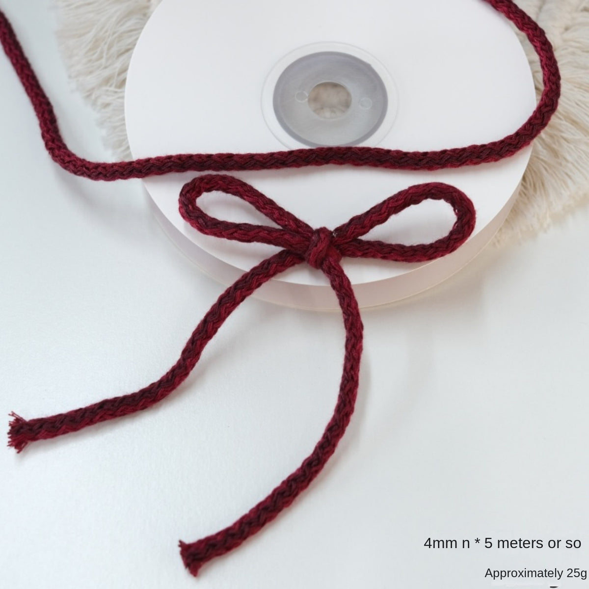 Cable Knit Christmas Ribbon for Textured Gift Bows