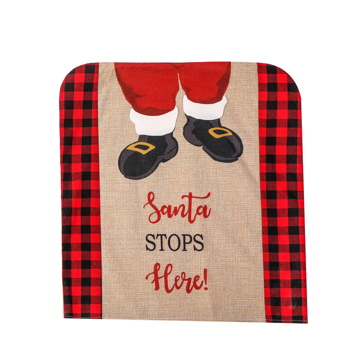 Christmas Chair Back Covers – Santa Holiday Decor