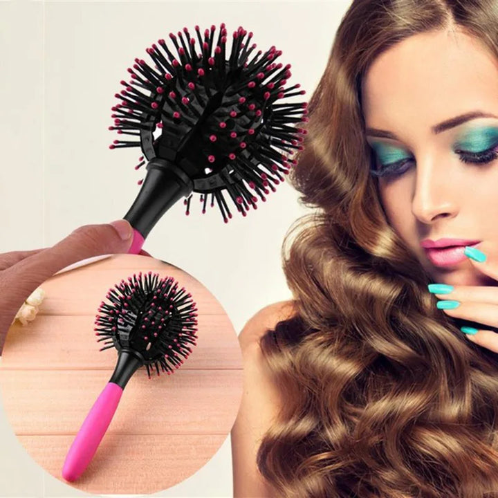 Round Hair Brush with 360° Rotating Barrel — Instant Volume