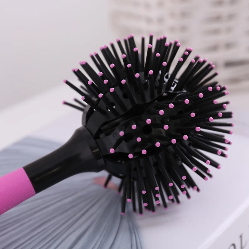 Round Hair Brush with 360° Rotating Barrel — Instant Volume