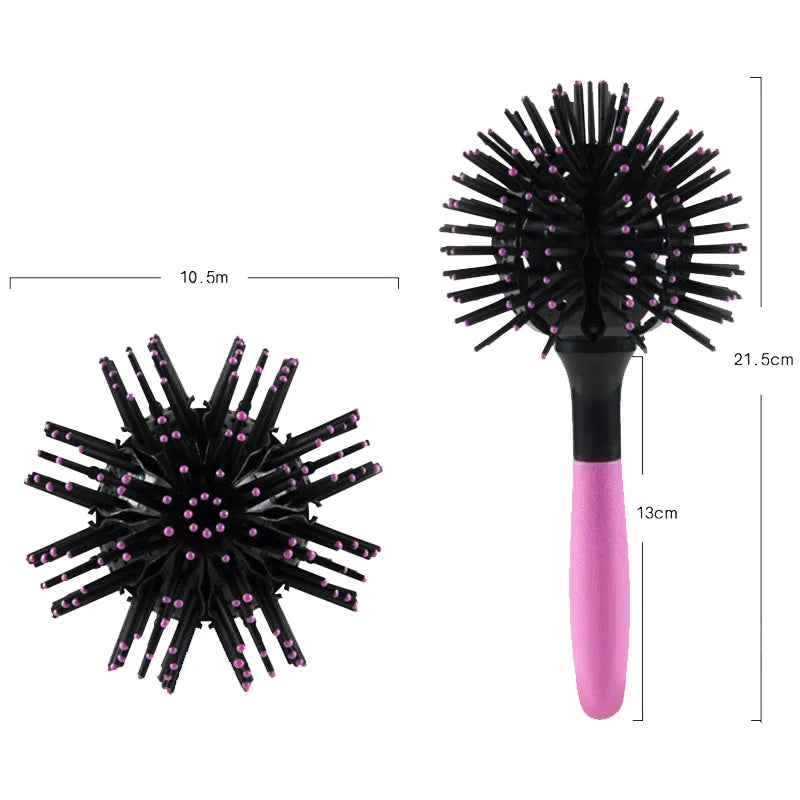 Round Hair Brush with 360° Rotating Barrel — Instant Volume