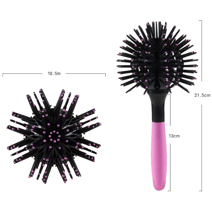 Round Hair Brush with 360° Rotating Barrel — Instant Volume