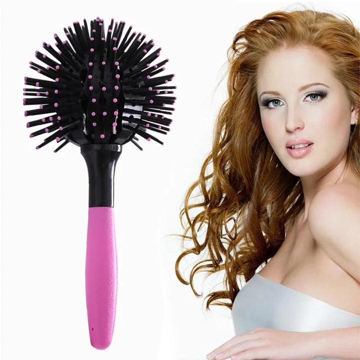 Round Hair Brush with 360° Rotating Barrel — Instant Volume