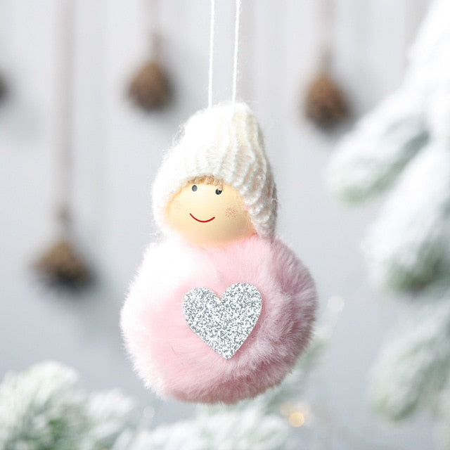 Plush Angel Christmas Ornament for Cozy Holiday Charm