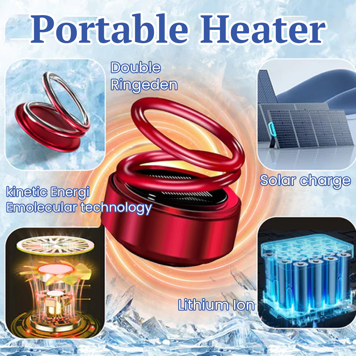 Portable Car Heater for Fast Windshield Defrosting