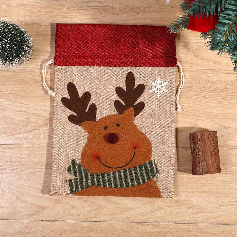 Christmas Drawstring Gift Bags for Small Presents & Treats