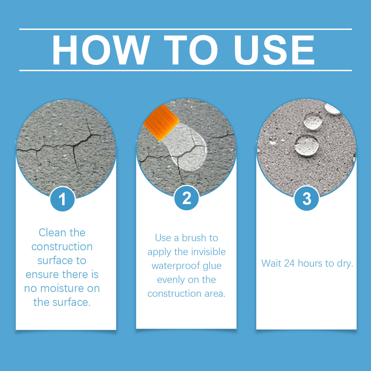 Transparent Waterproof Glue for Durable Leak Sealing
