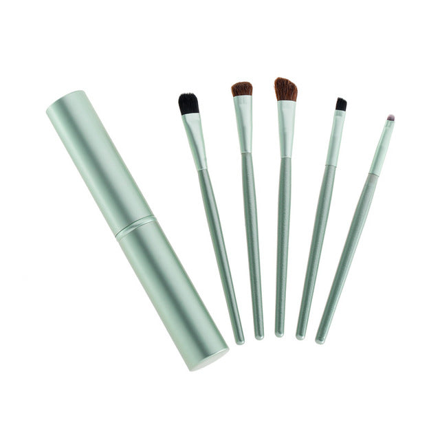 Travel Mini Eye Makeup Brushes Set — 5-in-1 Portable Kit