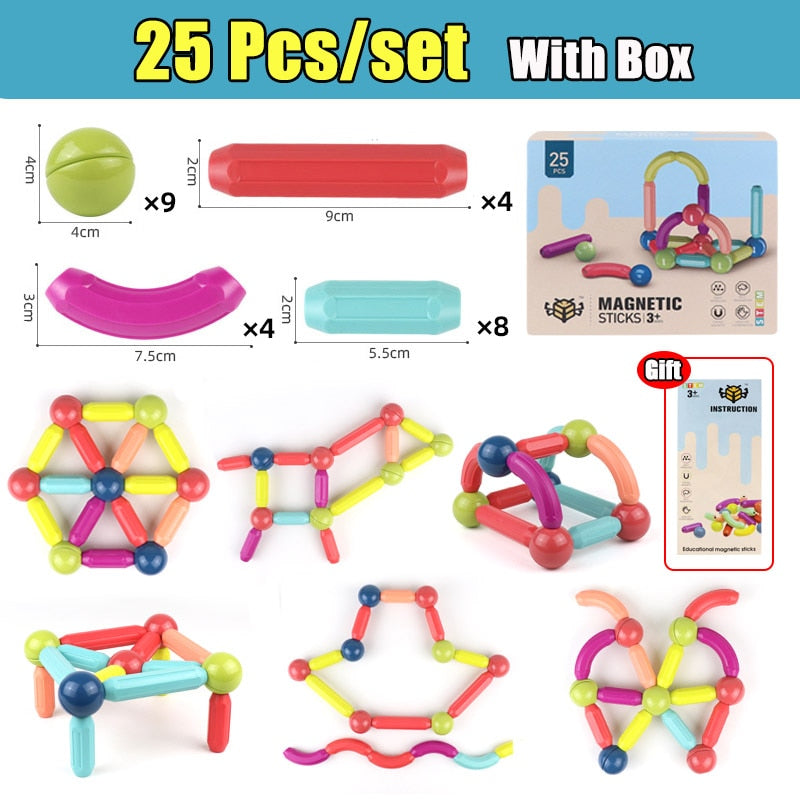 Magnetic Building Blocks for Creative STEM Construction