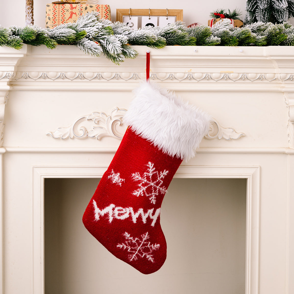 Christmas Stockings Set of 4 for Warm Festive Mantels