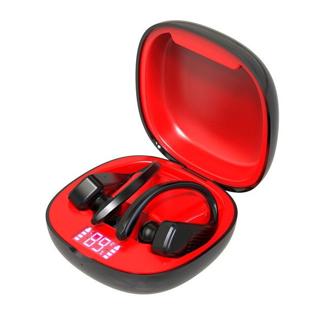 Sport Wireless Earbuds with LED Battery Display, IPX5