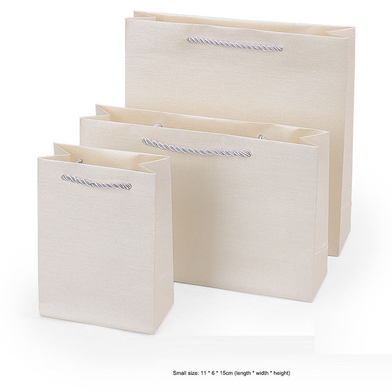 Jewelry Gift Paper Bags with Cord Handles in 4 Colors