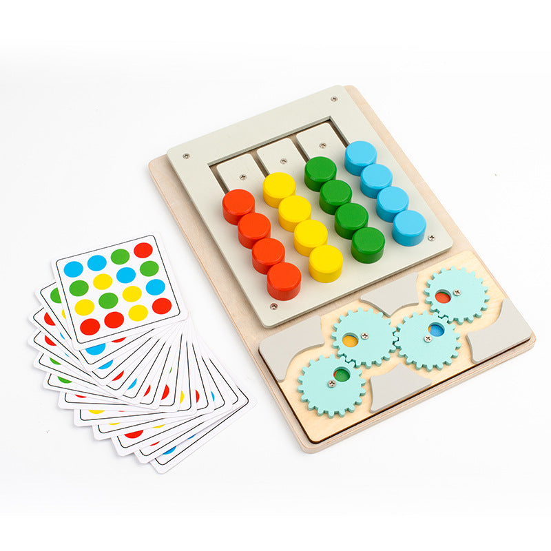 Wooden Color Matching Puzzle Toy for Fine Motor Skills