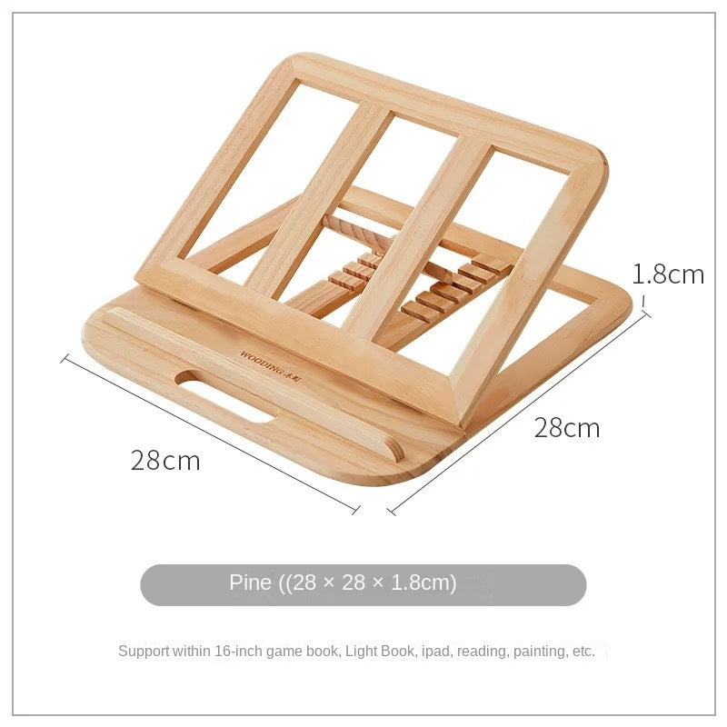 Foldable Solid Walnut Laptop Stand for Desk & Travel