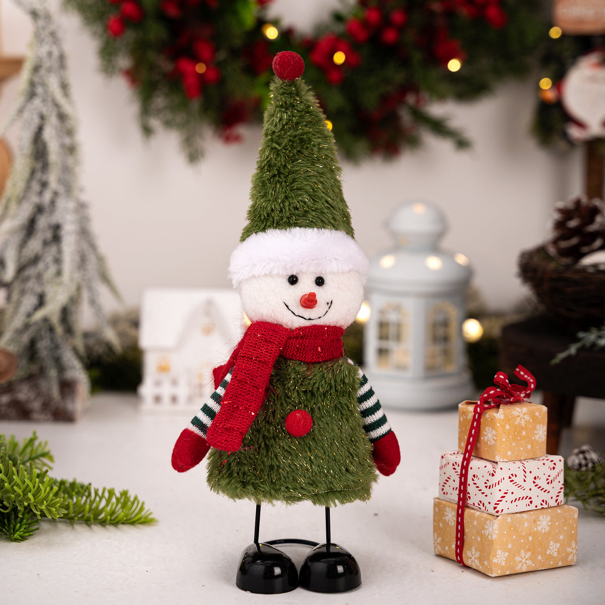 Christmas Figurine Set for Cheerful Tabletop Displays