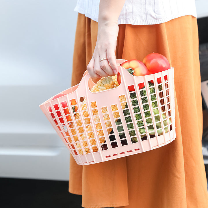 Foldable Hollow Laundry Basket for Bathroom Storage