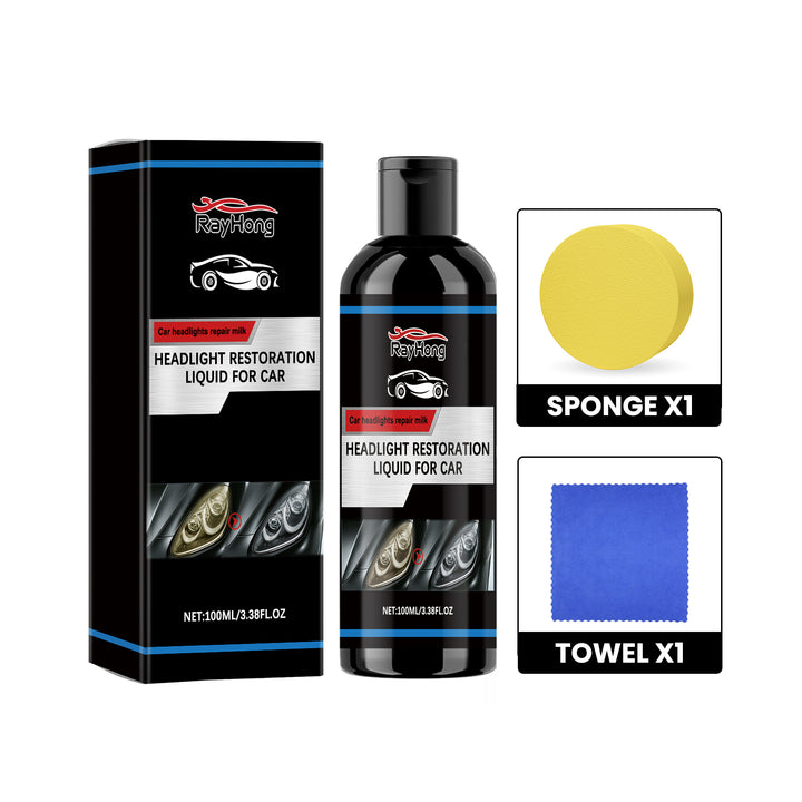 Headlight Restoration Liquid for Clearer Night Driving