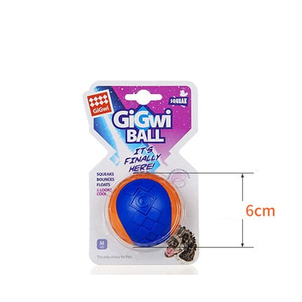 Squeaky Dog Chew Ball for Safe Outdoor Fetch Play