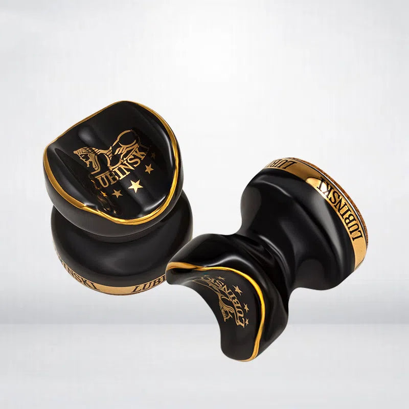 Black Ceramic Cigar Holder with Gold Trim, Pack of 2