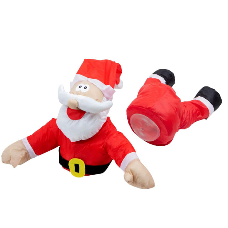 3D Christmas Window Decoration Santa Reindeer Set