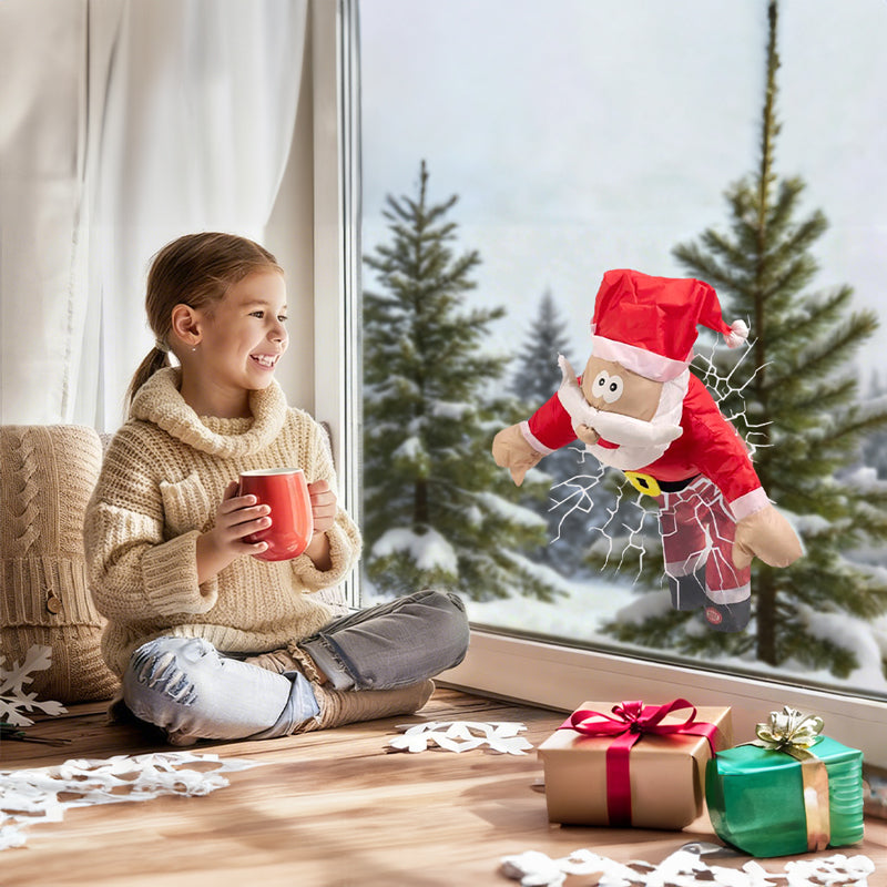 3D Christmas Window Decoration Santa Reindeer Set