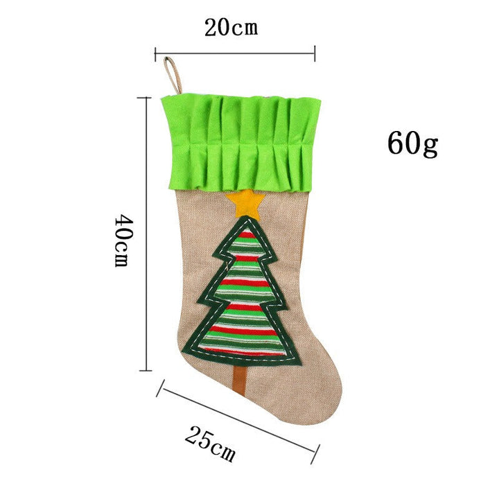 Large Christmas Stocking Gift Bag for Candy & Gifts