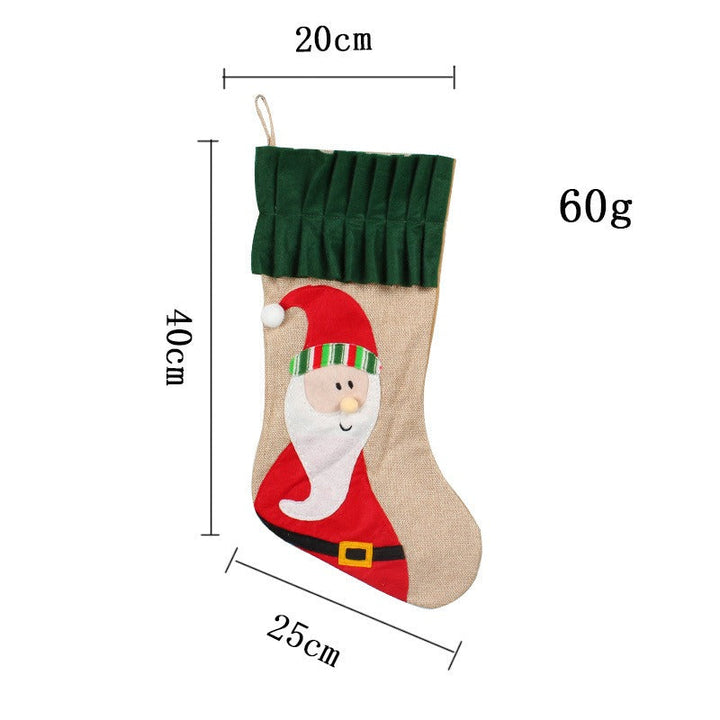 Large Christmas Stocking Gift Bag for Candy & Gifts