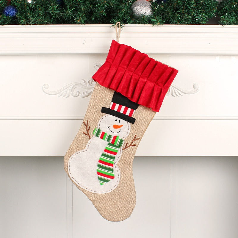Large Christmas Stocking Gift Bag for Candy & Gifts