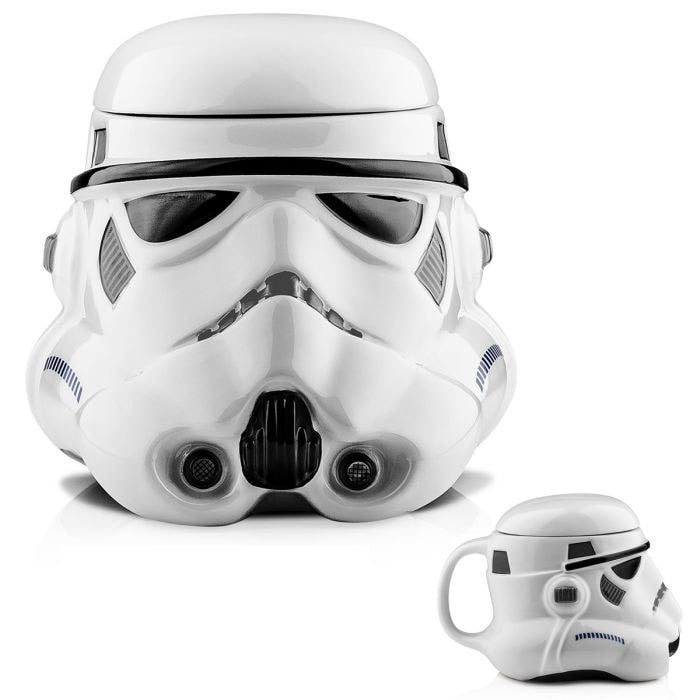 Stormtrooper 3D Ceramic Coffee Mug with Lid for Fans