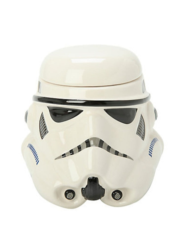 Stormtrooper 3D Ceramic Coffee Mug with Lid for Fans