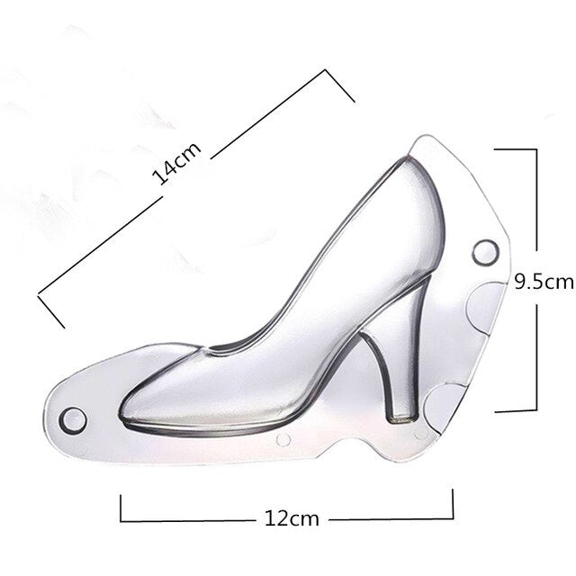 High Heel Shoe Chocolate Mold for 3D Candy at Home