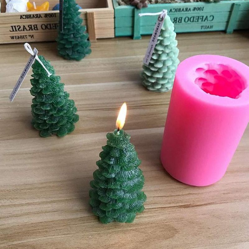3D Christmas Tree Silicone Mold for Festive Crafts