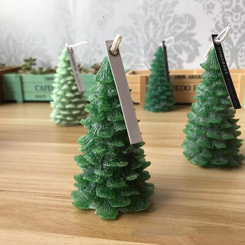 3D Christmas Tree Silicone Mold for Festive Crafts
