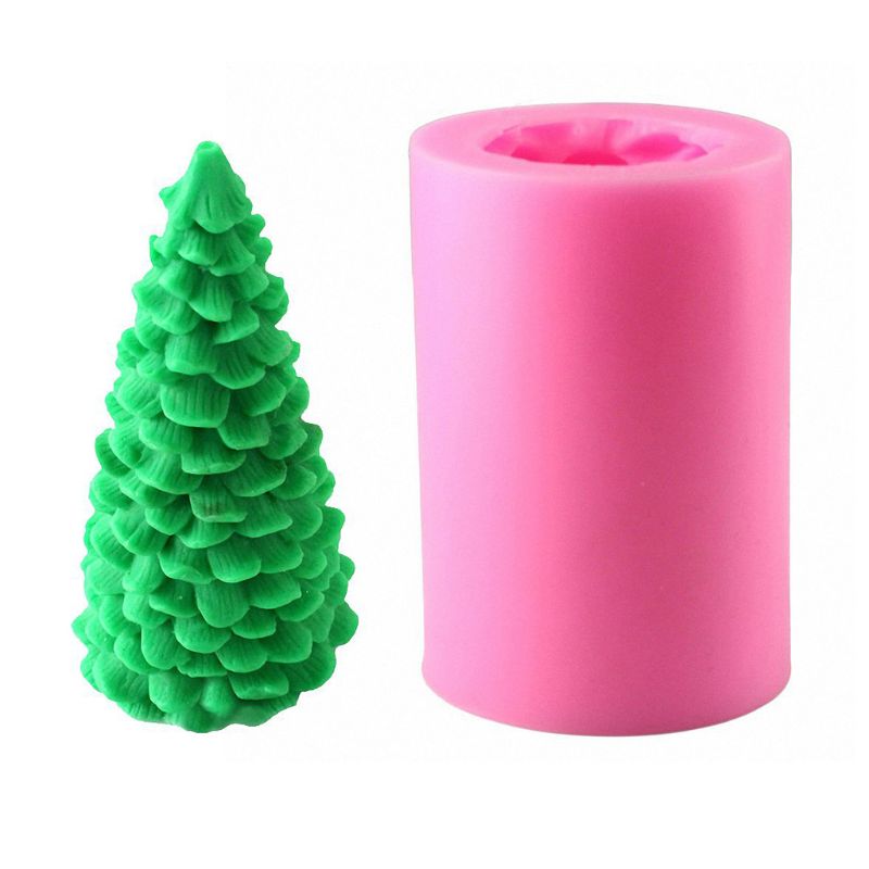 3D Christmas Tree Silicone Mold for Festive Crafts