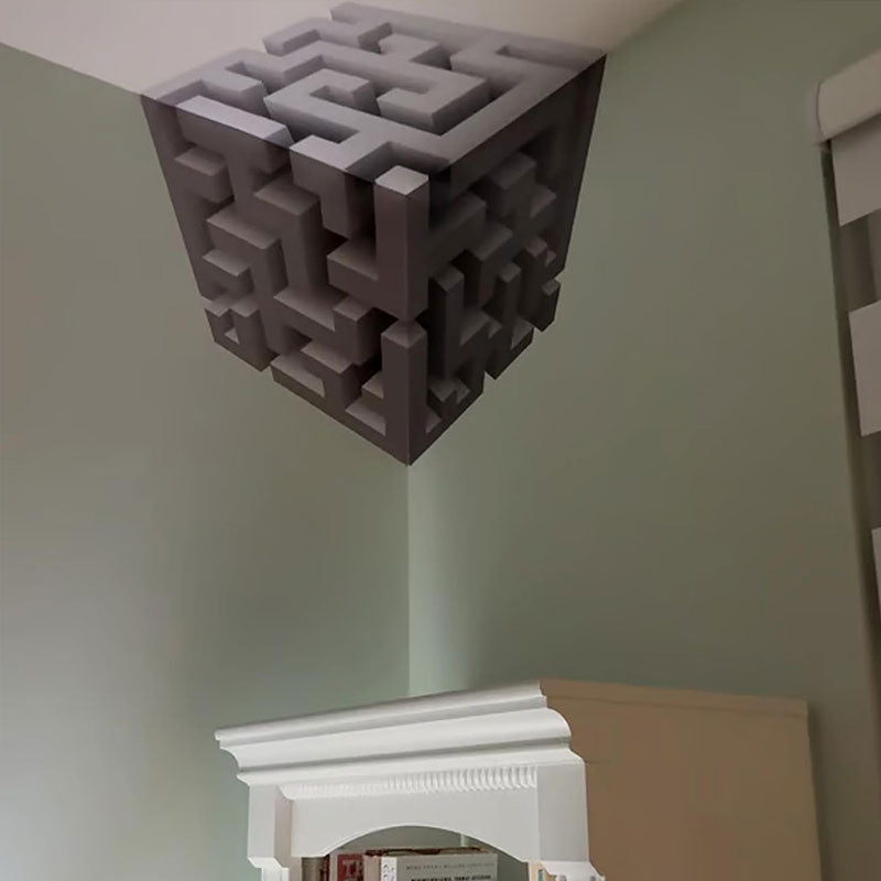 3D Corner Wall Sticker for Floating Cube Illusions