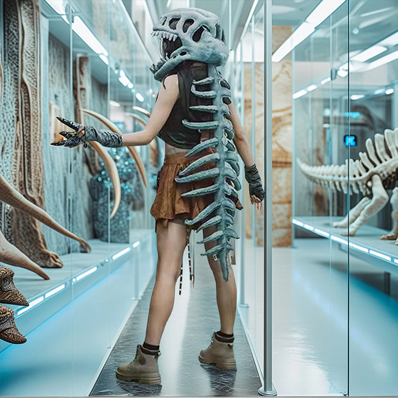 3D Dinosaur Skeleton Costume for Kids - Funny Dress-Up
