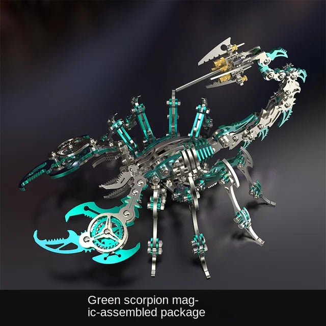 3D Metal Scorpion Model Kit for Steampunk Desk Display