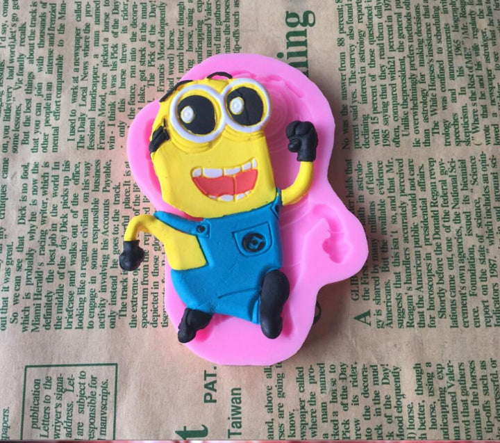 Minion Cake Mold Silicone for Fondant 3D Character Topper