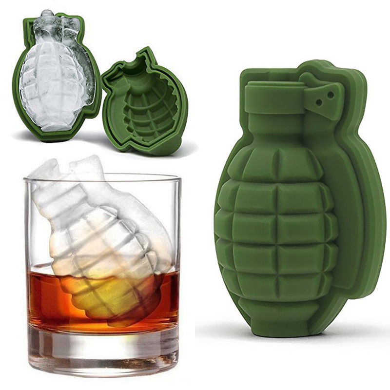 Grenade Ice Cube Mold for Whiskey Silicone Ice Maker