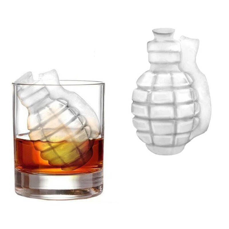 Grenade Ice Cube Mold for Whiskey Silicone Ice Maker