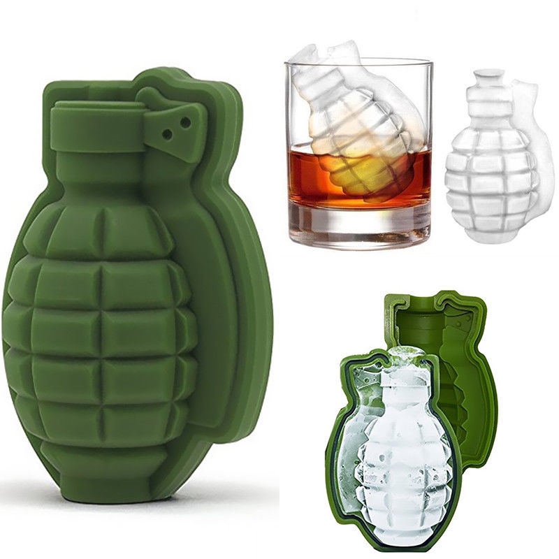 Grenade Ice Cube Mold for Whiskey Silicone Ice Maker