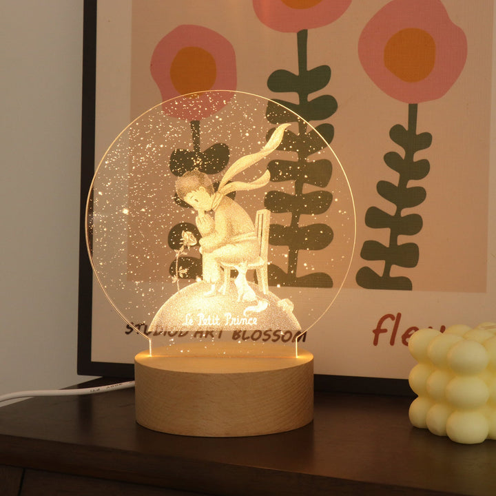 3D Acrylic Night Light with Laser-Engraved Photo Art