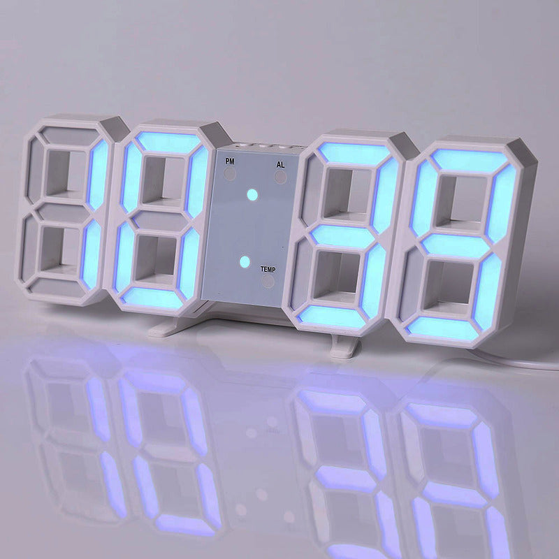 3D LED Digital Alarm Clock with Large Easy-Read Display