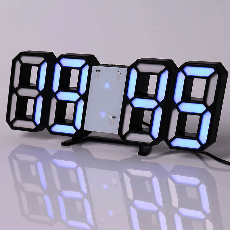 3D LED Digital Alarm Clock with Large Easy-Read Display