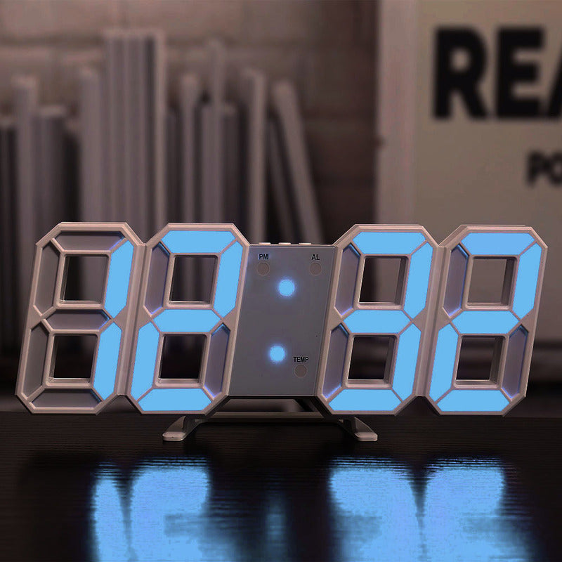3D LED Digital Alarm Clock with Large Easy-Read Display