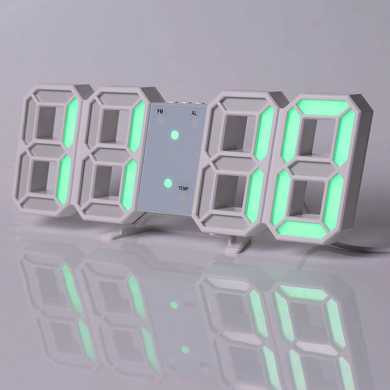 3D LED Digital Alarm Clock with Large Easy-Read Display