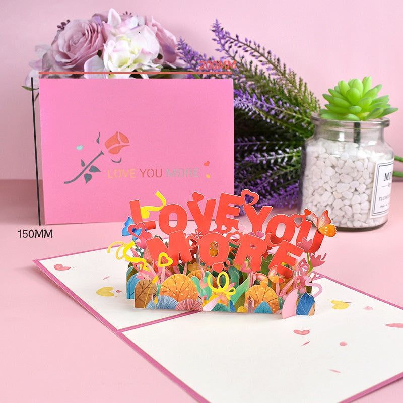 3D Pop-Up Love Card For Memorable Romantic Messages